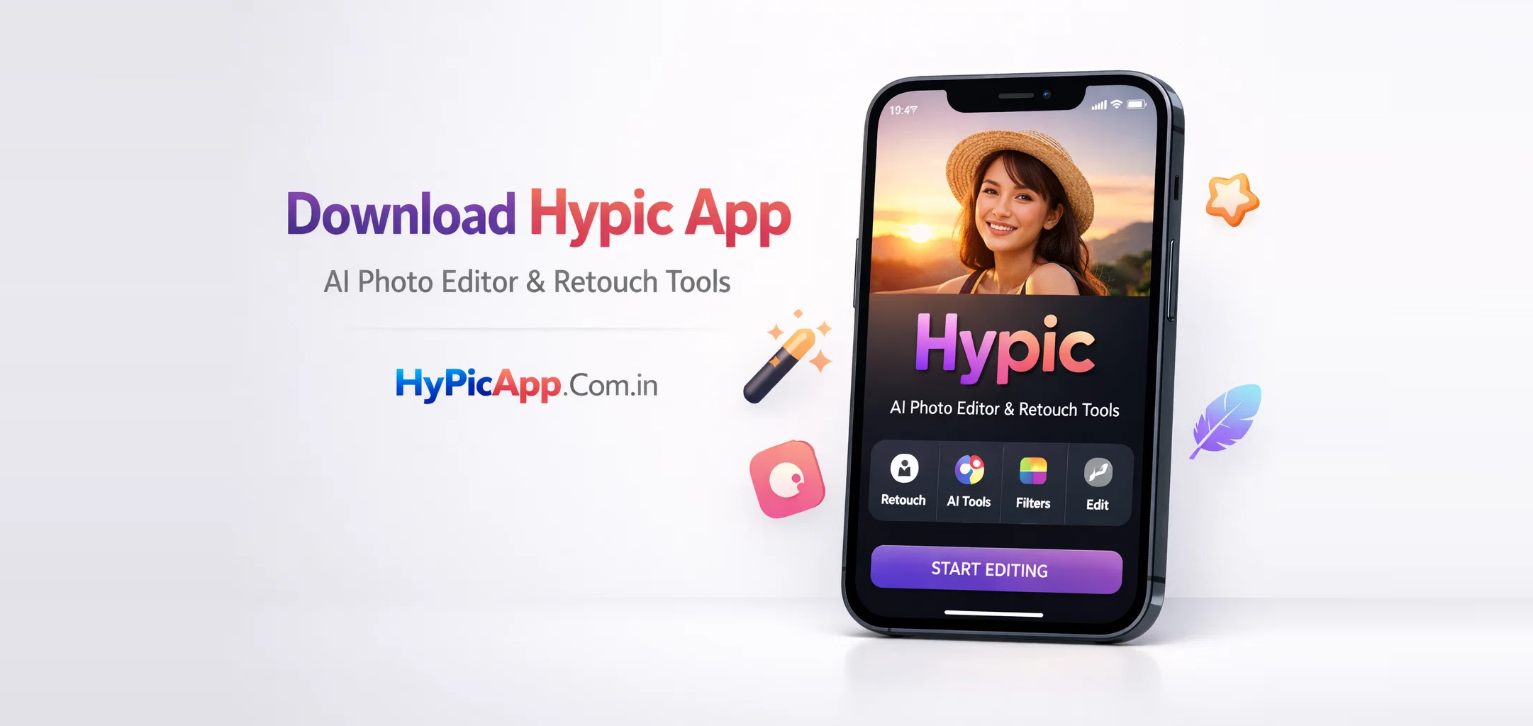 Download Hypic App AI Photo Editor and Retouch Tools