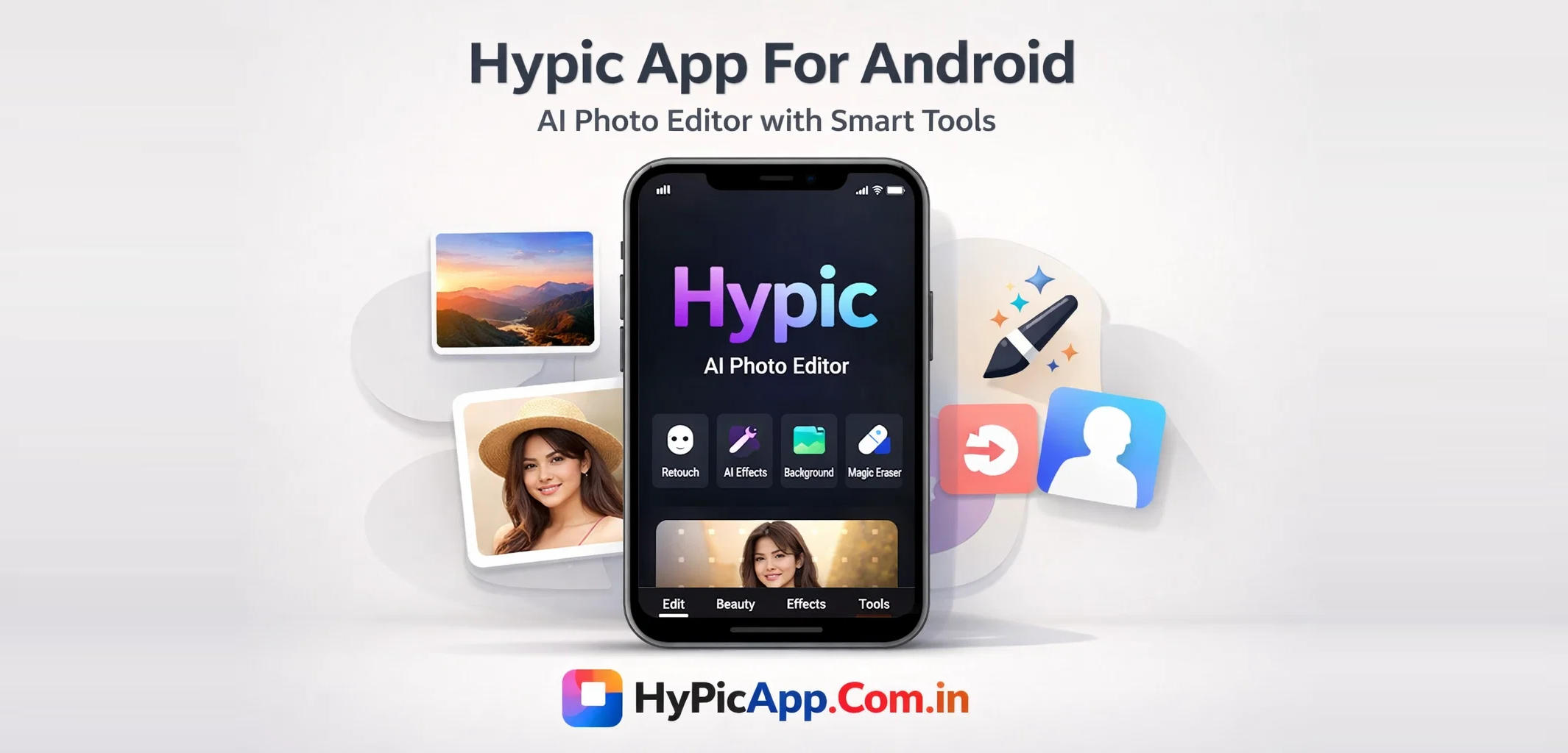Hypic App For Android AI Photo Editor with Smart Tools