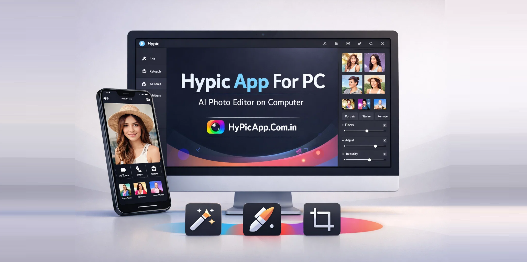 Hypic App For PC AI Photo Editor on Computer